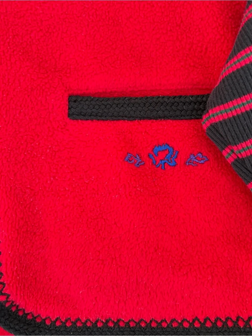 VTG 90S Hannah Anderson Vest & Turtleneck Shirt Set Striped Girls 5-6 Holiday